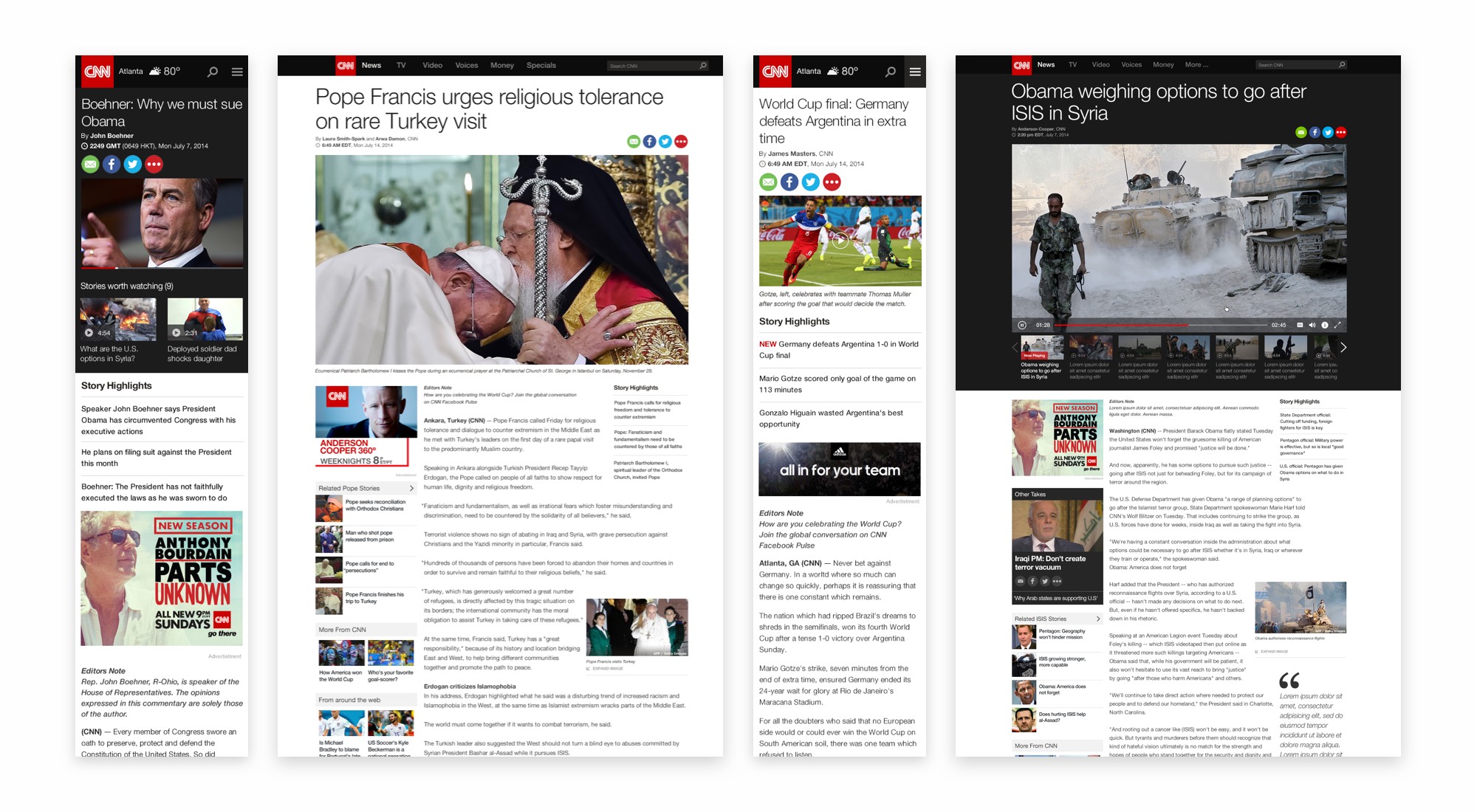 Video and images front and center