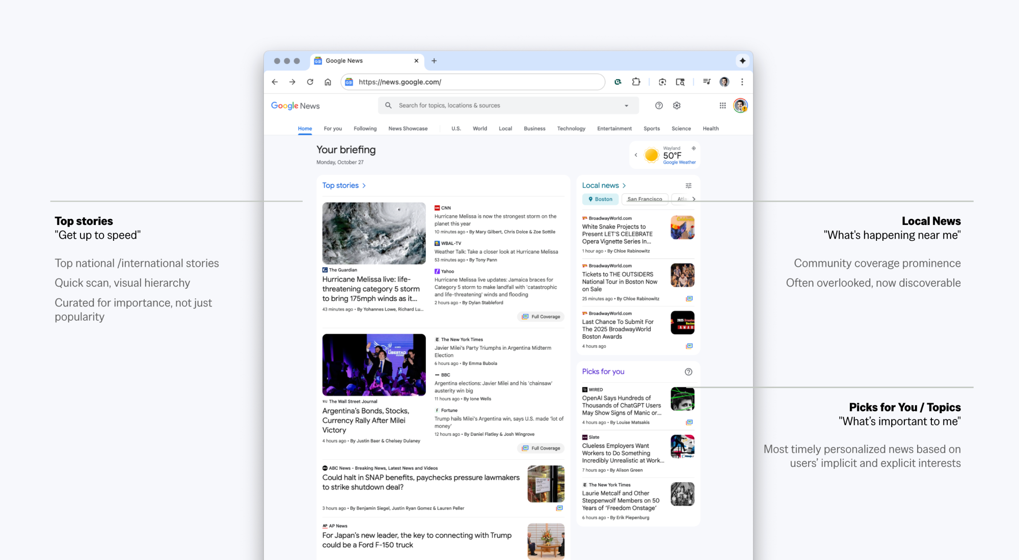 Bringing the briefing to desktop