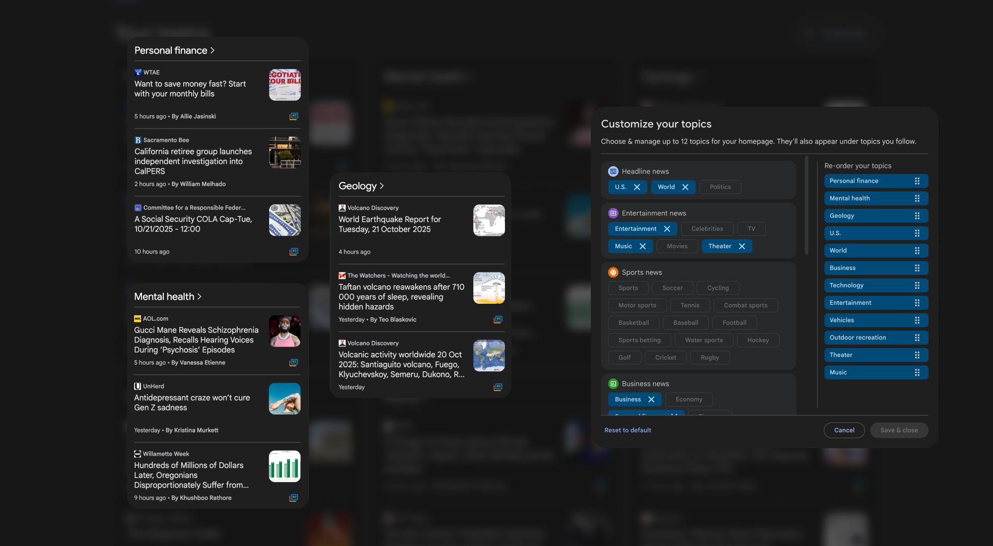 Empowering topic personalization